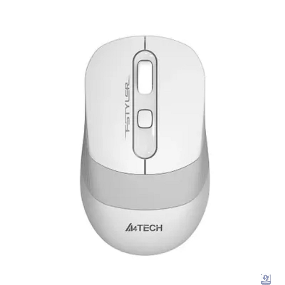 Мышь беспроводная A4Tech Fstyler FG10 , белый/серый , оптическая, 2000dpi , USB, 4 кнопки [1147569]