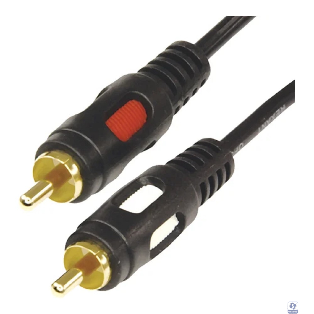 Rexant (17-0146) Шнур 2RCA Plug - 2RCA Plug  5М  (GOLD)  