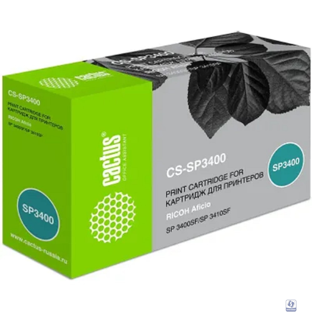 Картридж лазерный Cactus CS-SP3400 SP 3400HE черный (5000стр.) для Ricoh Aficio SP 3400/3410/3410dn;SP 3510/3510dn