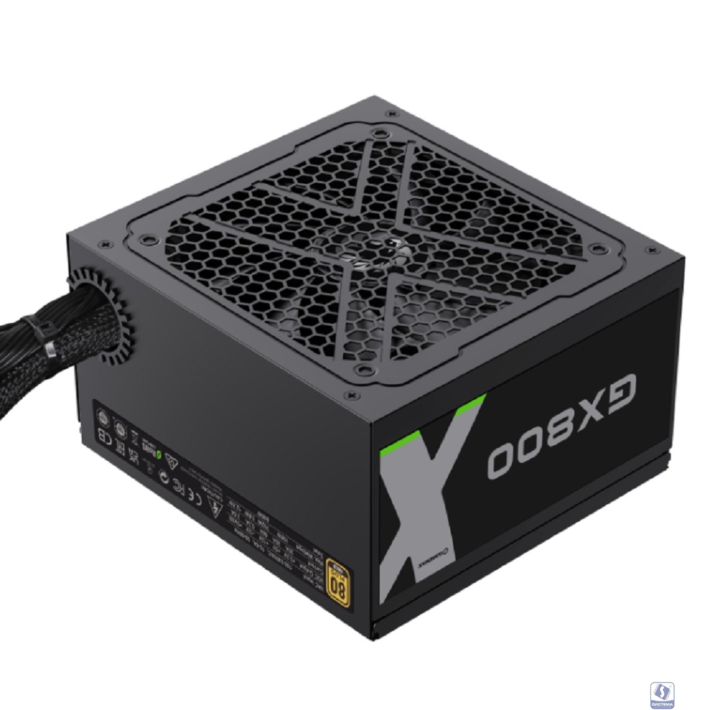 GameMax Блок питания ATX 800W GX-800, Black