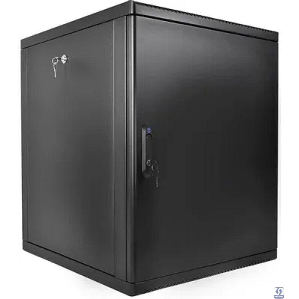 ЦМО Шкаф телекоммуникационный настенный разборный 15U (600 x 520) съемные стенки, дверь металл, цвет черный (ШРН-М-15.500.1-9005)