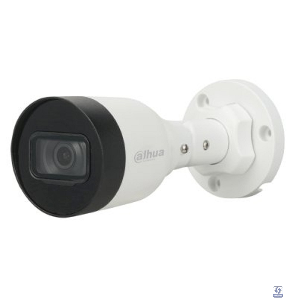 DAHUA DH-IPC-HFW1431S1P-0280B-S6 Уличная цилиндрическая IP-видеокамера 4Мп, 1/2.9” CMOS, объектив 2.8мм, обнаружение людей, ИК 30м, IP67, металл/пластик