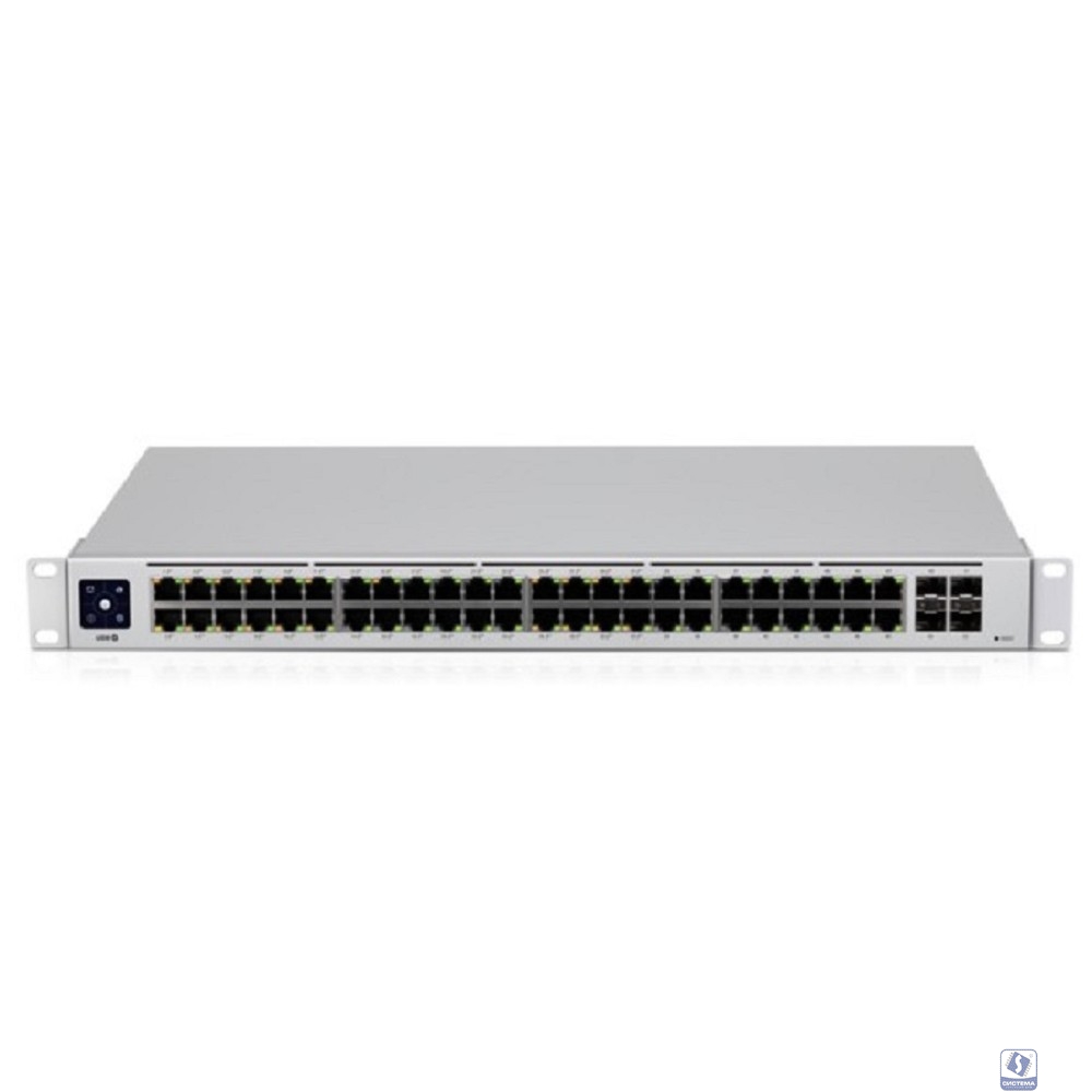 UBIQUITI USW-48-POE PoE-коммутатор в стойку, 48х 1G RJ45, 4х SFP, раздача 195 Вт