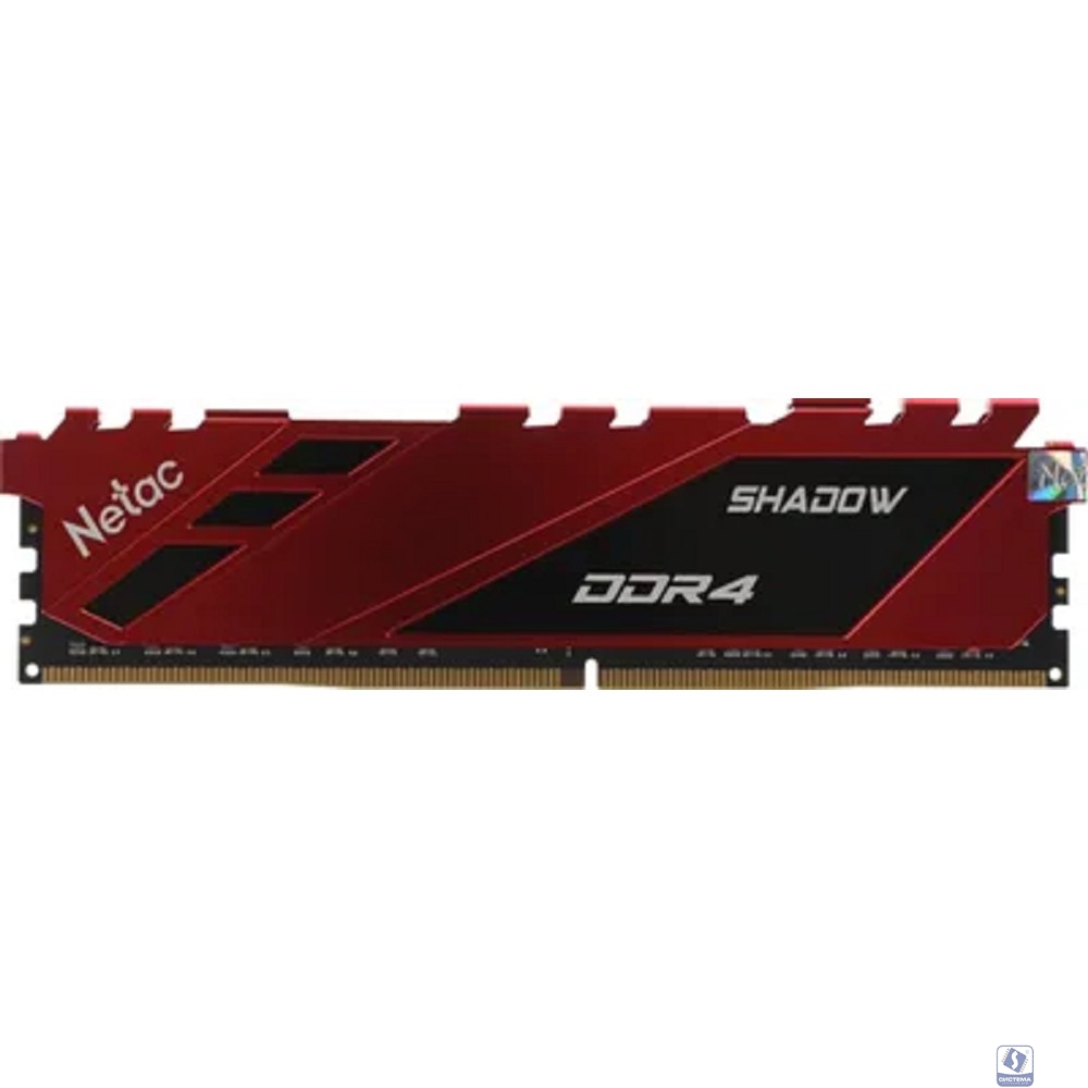 Netac DDR4 16Gb 3200MHz NTSDD4P32SP-16R Shadow RTL PC4-25600 CL16 DIMM 288-pin 1.35В