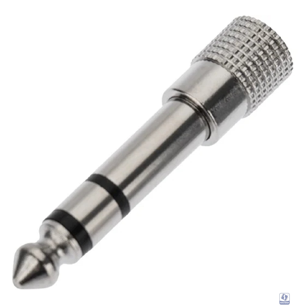 Rexant (14-0205) Переходник 6,3мм стерео штекер - 3.5мм стерео гнездо, металл