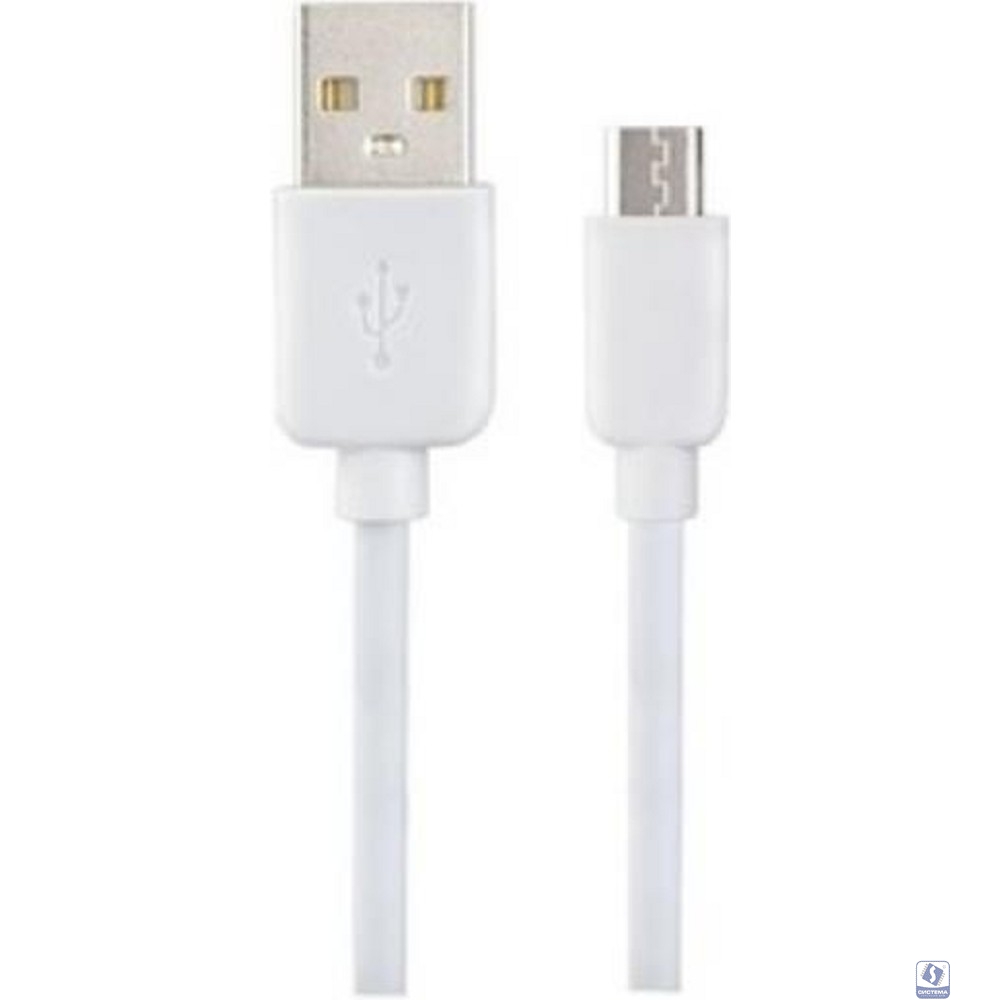 PERFEO Кабель USB A вилка - Micro USB вилка, 2.4A, белый, силикон, длина 1 м., SILICON (U4026)