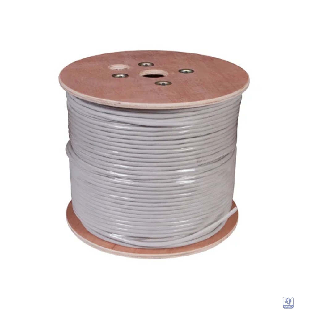 Rexant (01-1011-R) Кабель витая пара U/UTP, CAT 5е, PVC, 10PR, 24AWG, INDOOR, SOLID, серый, 305м, РФ 