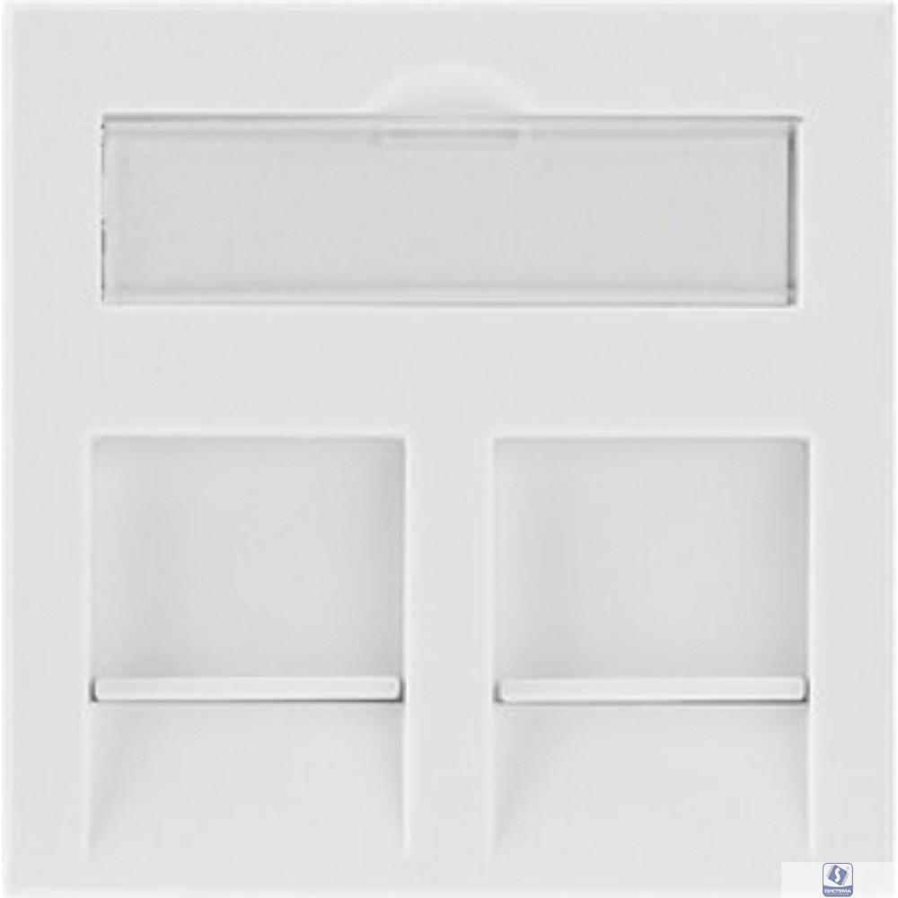 Rexant (03-0262) Вставка Mosaic 45x45, на 2 порта со шторкой