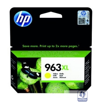 HP 3JA29AE Картридж струйный  963 желтый (1600 стр.) 