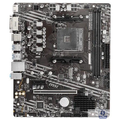 MSI B550M-A PRO Soc-AM4 AMD B550 2xDDR4 mATX AC`97 8ch(7.1) GbLAN RAID+DVI+HDMI