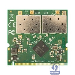MikroTik R52HnD Радиокарта miniPCI, 2x2 MIMO, MMCX, 26 дБм, 2.4/5 ГГц