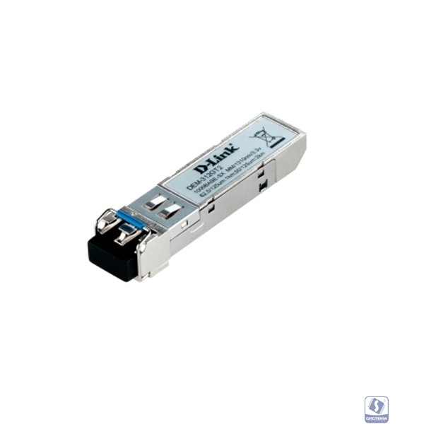 D-Link 312GT2/A1A SFP-трансивер с 1 портом 1000Base-SX+ для многомодового оптического кабеля (до 2 км, разъем Duplex LC)