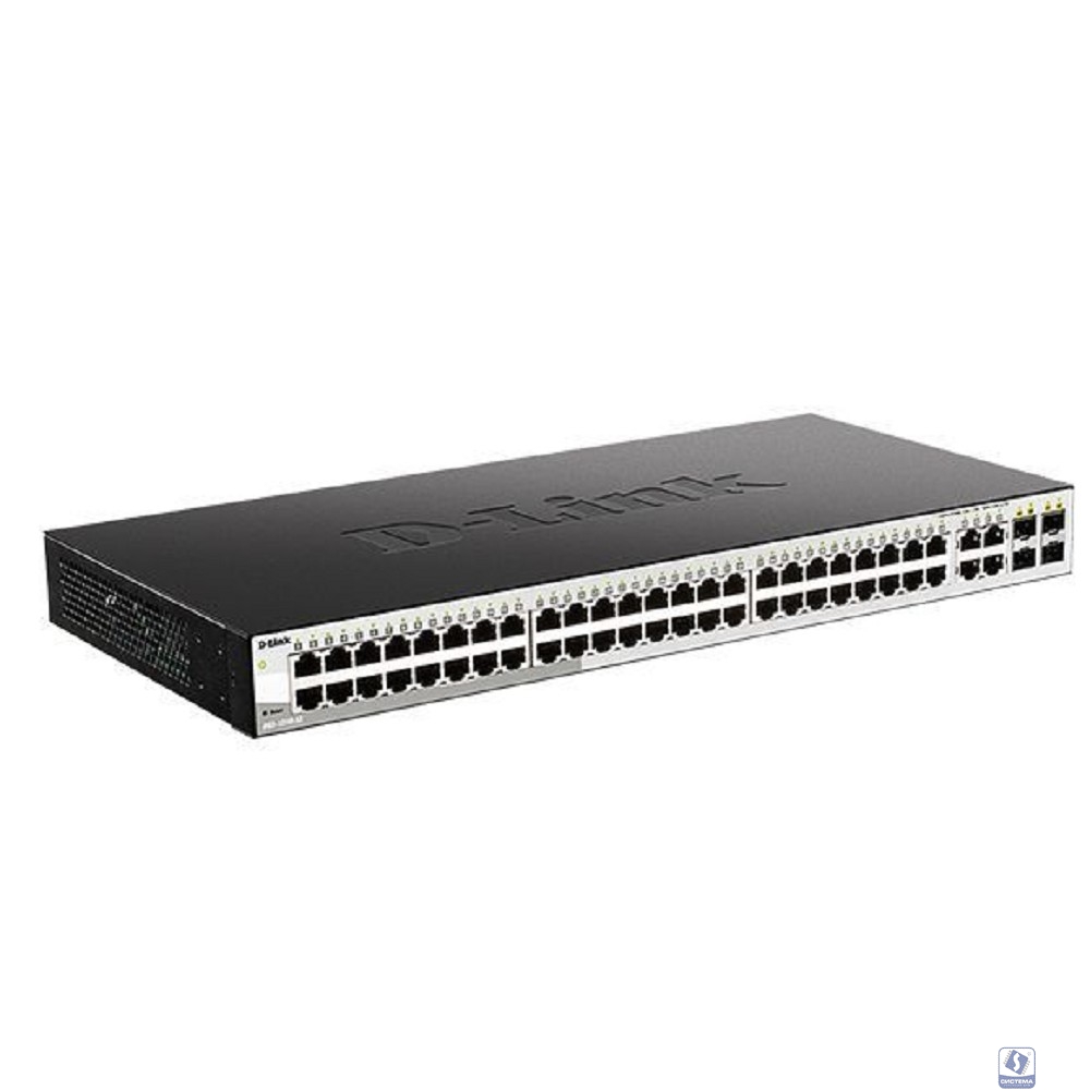 D-Link DGS-1210-52/F3A Настраиваемый L2 коммутатор с 48 портами 10/100/1000Base-T и 4 комбо-портами 100/1000Base-T/SFP