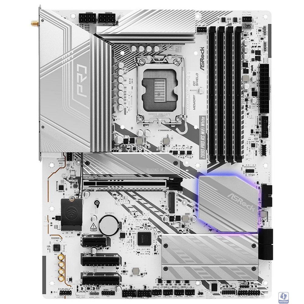 Материнская плата ASRock Z890 PRO RS WIFI WHITE, RTL