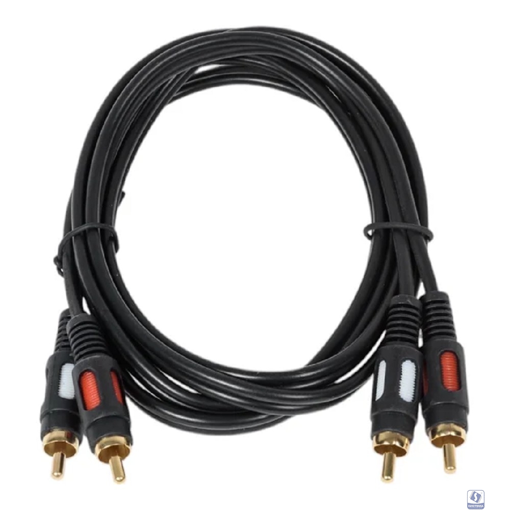 Rexant (17-0143) Шнур 2RCA Plug - 2RCA Plug  1.5М  (GOLD)  