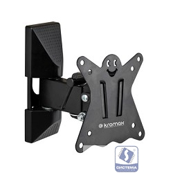 Kromax CASPER-102 black, Кр. стал. наст. для TV 10"-32", max 25 кг, 3 ст св., нак. +5°-15°, пов. 90°, от ст. 57-110 мм, max VESA 100x100 мм. Kromax CASPER-102 black, Кр. стал. наст. для TV 10"-32", max 25 кг, 3 ст св., нак. +5°-15°, пов. 90°, от ст. 57-110 мм, max VESA 100x100 мм.