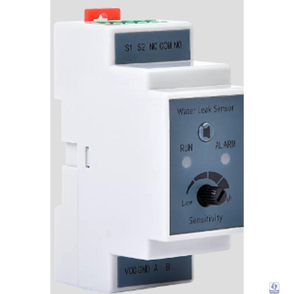 REM Модуль обнаружения протечки R-WL-1S, реле NO/NC + Modbus, установка на DIN-рейку, питание 10-30 VDC R-WL-1S