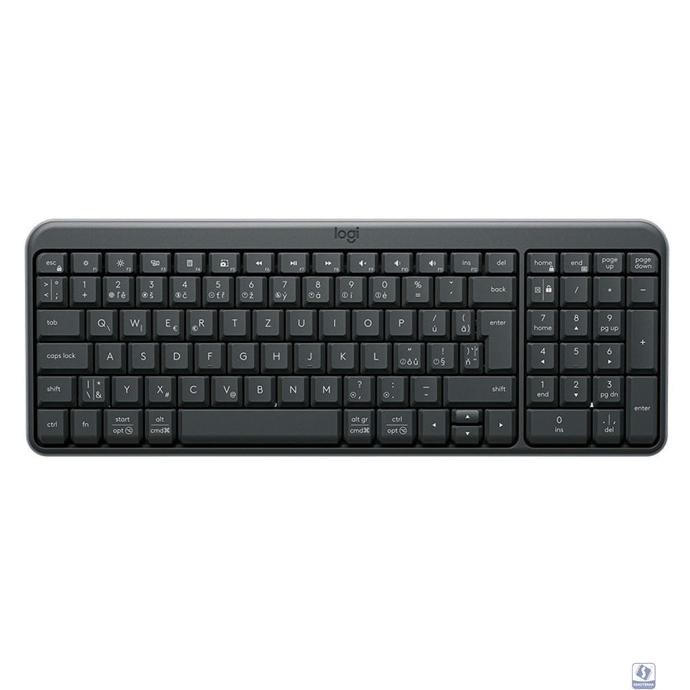 920-013452 Logitech Клавиатура K250 Graphite Wireless оригинальная заводская гравировка RU/LAT