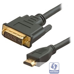 5bites APC-073-030 Кабель  HDMI M /  DVI M (24+1) double link, зол.разъемы, ферр.кольца, 3м.