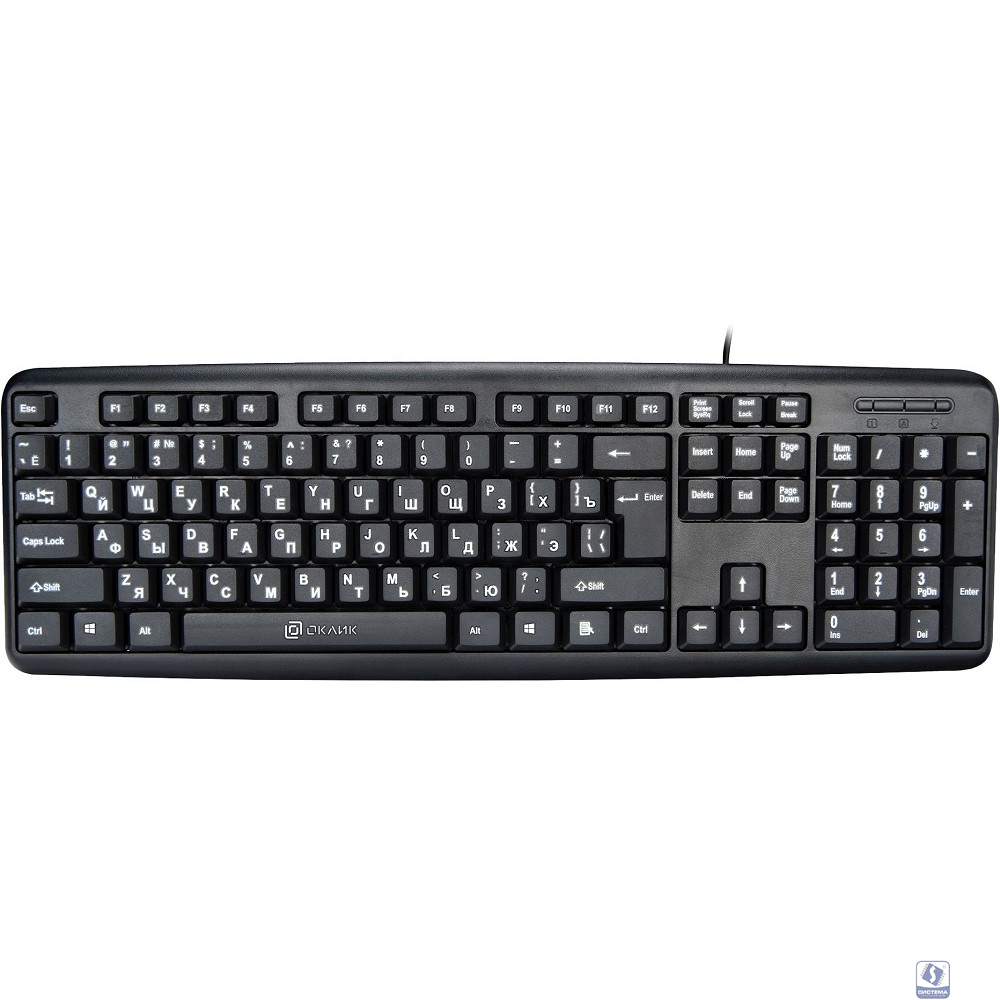 Клавиатура Oklick 180V2 черный   [1185956] 