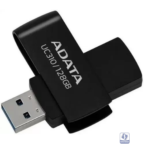 A-DATA Flash Drive 128GB <UC310-128G-RBK> UC310, USB 3.2, черный