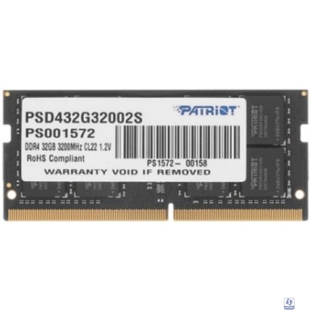 Patriot DDR4 SODIMM 32GB PC25600  PSD432G32002S 