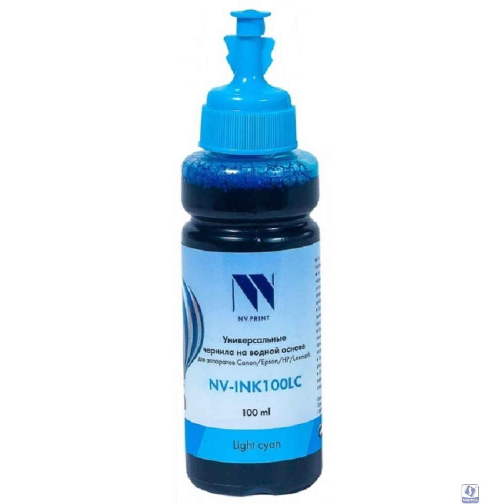 Чернила NV PRINT универсальные на водной основе для аппаратов Epson (100ml) Light Cyan