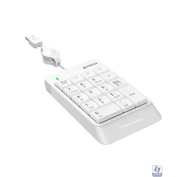Числовой блок A4Tech Fstyler FK13 белый USB slim для ноутбука
