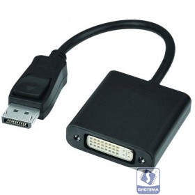 ORIENT Кабель-адаптер C307, DisplayPort M -> DVI-I F, длина 0.2 метра, черный (30307)