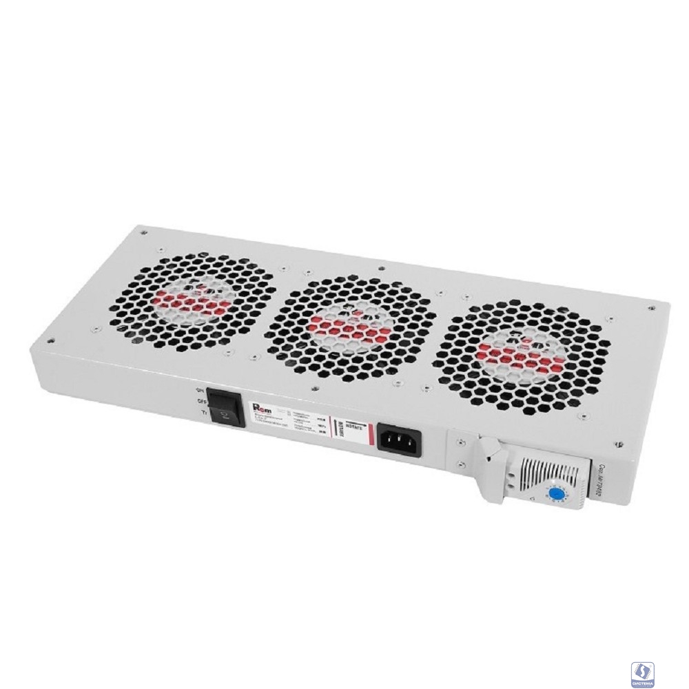 REM Модуль вентиляторный, 3 вентилятора с терморегулятором R-FAN-3T