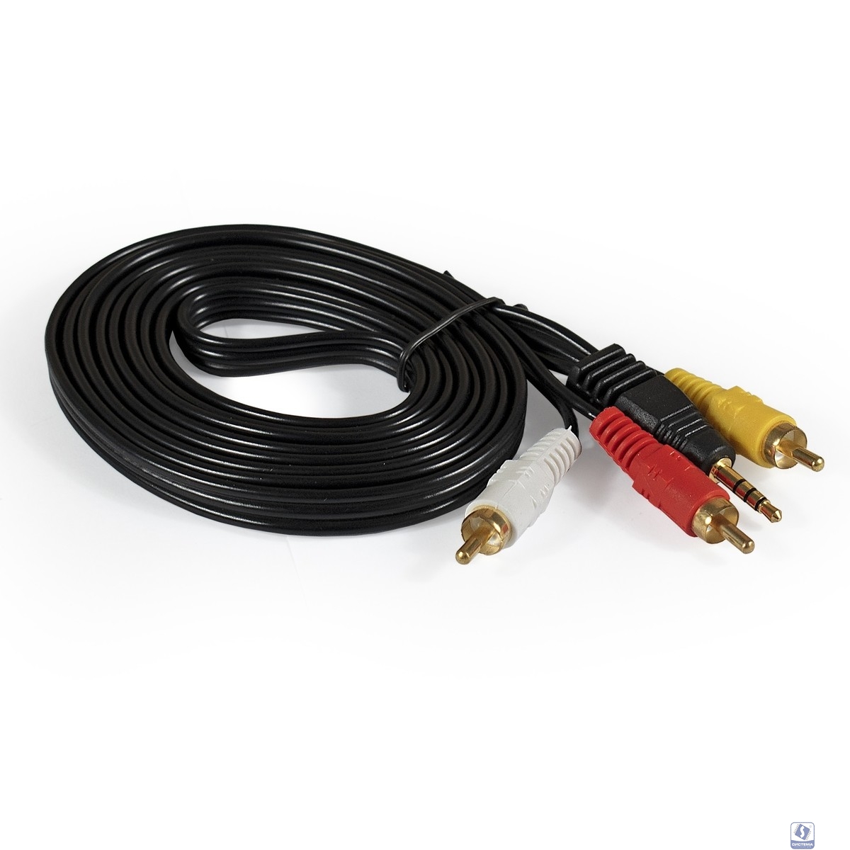 Exegate EX284945RUS Кабель аудио ExeGate EX-CCA-4P2R-2.0 (3.5mm Jack M/3xRCA M, 2м)