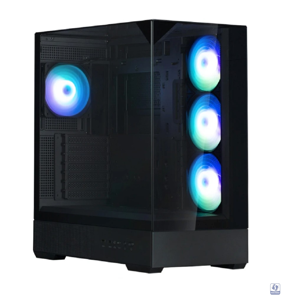 Корпус для ПК Zalman P40 Prism Plus Black ATX Mid Tower PC Case, 120mm ARGB Fanx4