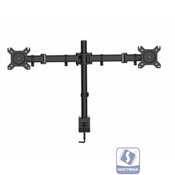Cactus CS-VM-D29-BK черный Кронштейн для 2-х мониторов 13"-27" макс.10кг настольный поворот и наклон