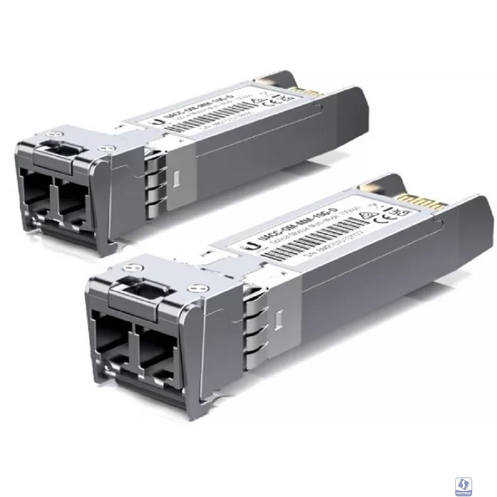 UBIQUITI UACC-OM-MM-10G-D-2 (Комплект 2шт)оптич. SFP+ MM 10Гбит/с T x: 850нм R x : 850нм до 0.3км