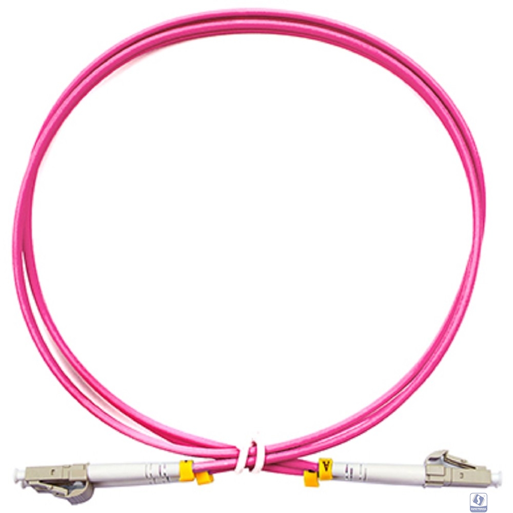 CABEUS FOP-50-OM4-LC-LC-1M ШНУР ОПТИЧЕСКИЙ DUPLEX LC-LC 50/125 MM OM4 1М LSZH
