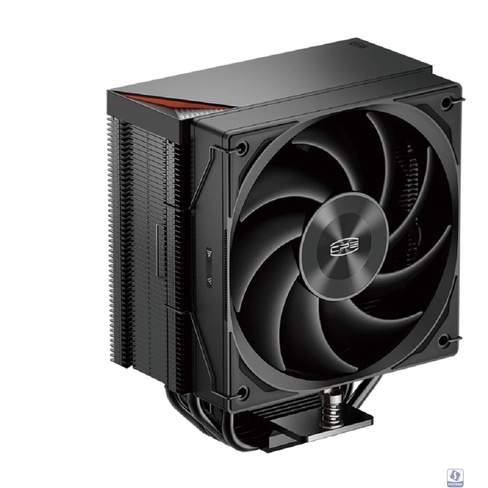 Кулер для процессора/ PCCooler RZ500 BK (250W, 4-pin PWM, 155mm, Al/Cu, 5x6mm, 1x120mm, 86.73CFM, 32dBA, 2200RPM, S: 1851/1700/1200/115X, AM5/AM4, black)