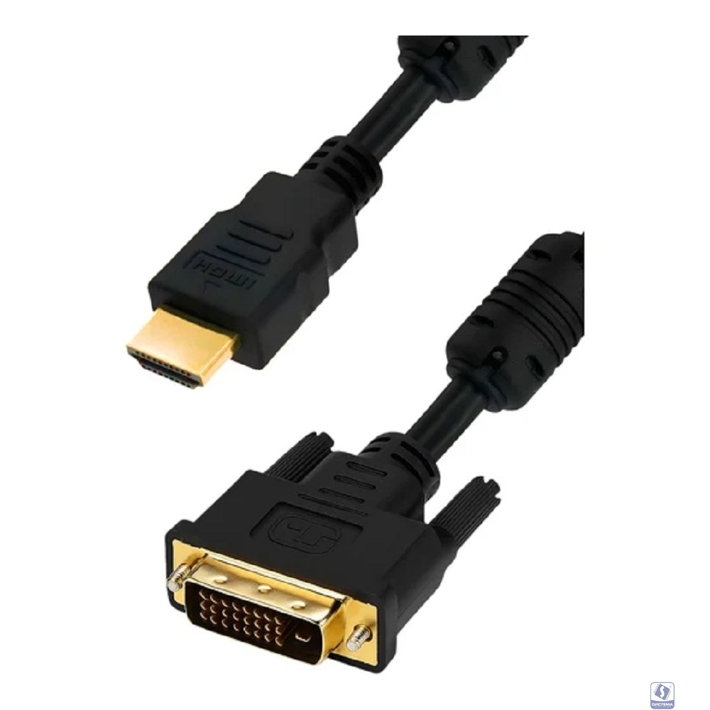 5bites APC-073-030 Кабель  HDMI M /  DVI M (24+1) double link, зол.разъемы, ферр.кольца, 3м.