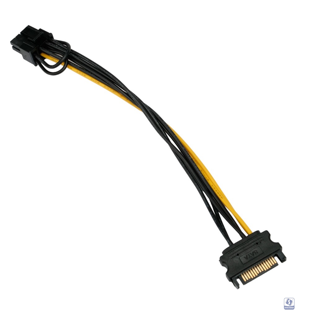 Cablexpert Кабель питания SATA PCIe 8pin / Sata 15pin, медь, 20см, пакет (CC-PCIE-SATA-20CM)