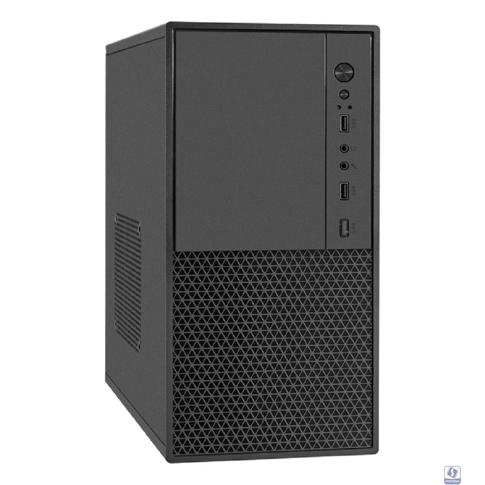 Exegate EX299070RUS Корпус Minitower ExeGate BAA-308M-AAA350 (mATX, БП AAA350 с вент. 8см, 2*USB, HD Audio, черный)