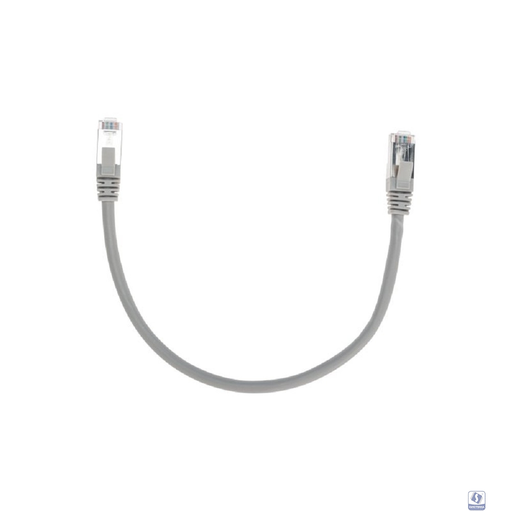 Rexant (02-0210-03) Патч-корд F/UTP, CAT 6, RJ45-RJ45, 26AWG, LSZH, серый, 0,3м