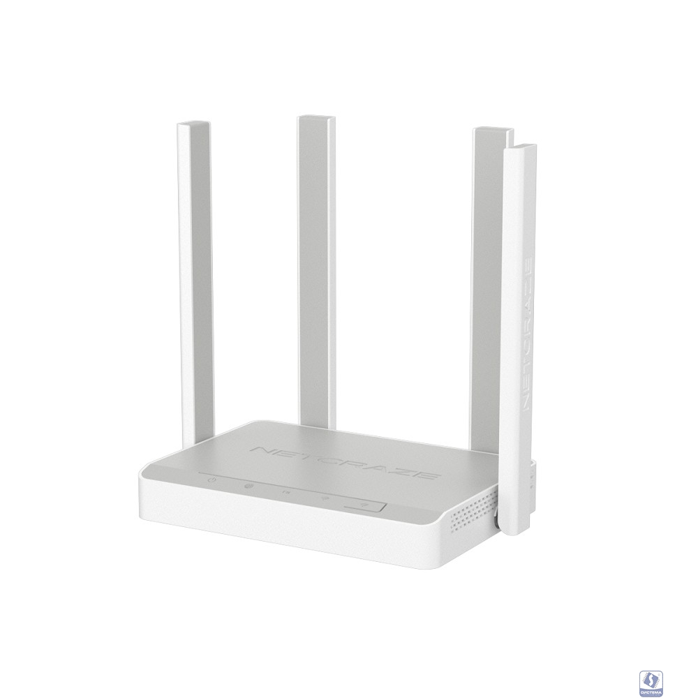 Netcraze Speedster (NC-3013) Гигабитный интернет-центр с Mesh Wi-Fi 5 AC1200, 4-портовым Smart-коммутатором и переключателем режима роутер/ретранслятор