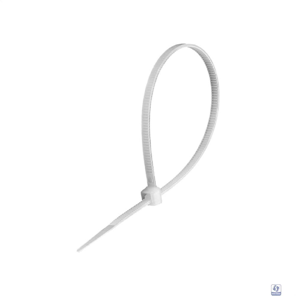Exegate EX293135RUS Стяжка (хомут) нейлоновая ExeGate CV66-400x7.5W (нейлон 6.6, 400x7.5мм, неоткрывающаяся, halogen free, -40°C - +85°C, белая, 100 шт)