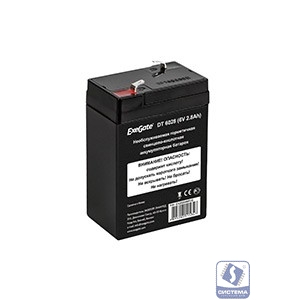 Exegate EX282946RUS Аккумуляторная батарея DT 6028 (6V 2.8Ah, клеммы F1)