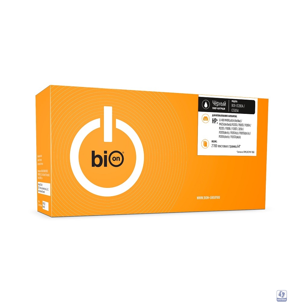 Bion BCR-CF280A/CE505A Картридж для HP (2700  стр.), Черный, с чипом