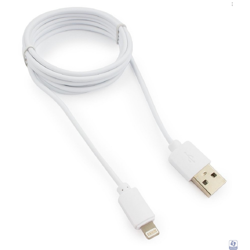 Гарнизон Кабель USB AM/Lightning, для iPhone5/6/7, IPod, IPad, 1.8м, белый, пакет (GCC-USB2-AP2-6-W)