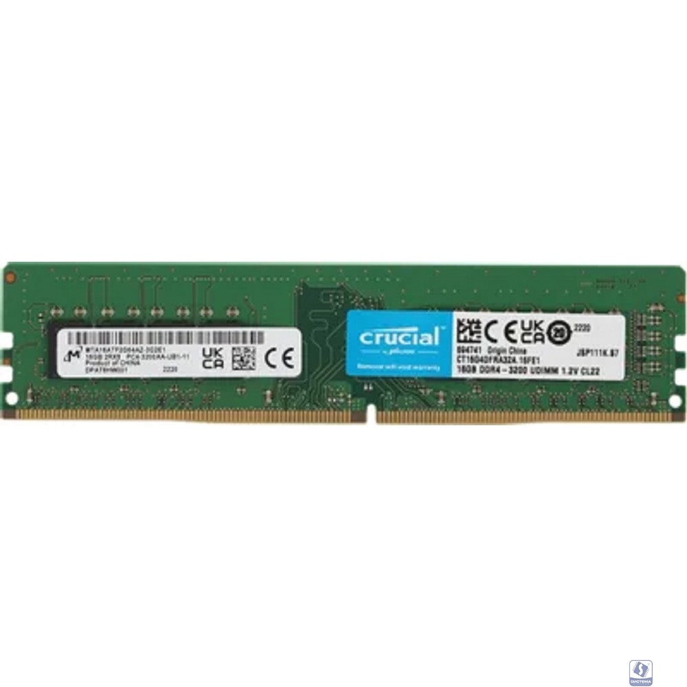 Crucial DDR4 DIMM 16GB CT16G4DFRA32A PC4-25600, 3200MHz