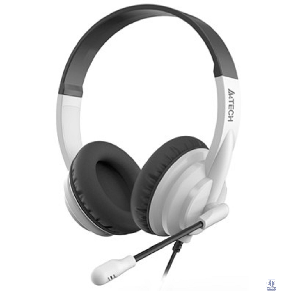 A4Tech HU-10 черный/белый 2м накладные USB(HU-10/USB/BLACK+WHITE) 