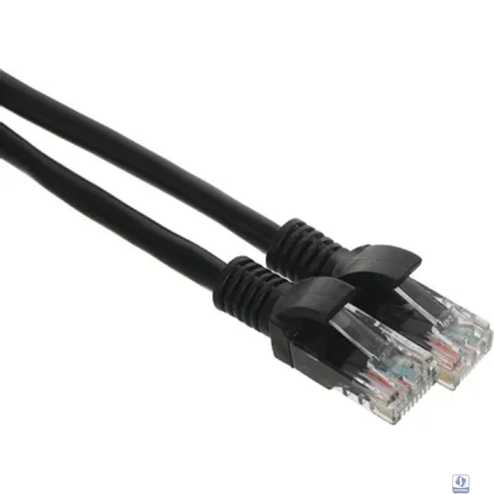 Cablexpert PP10-3M/BK, Патч-корд медный UTP  кат.5e, 3м, литой, многожильный (черный)