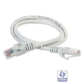 ITK PC01-C5EU-1M Коммутационный шнур (патч-корд), кат.5Е UTP, 1м, серый