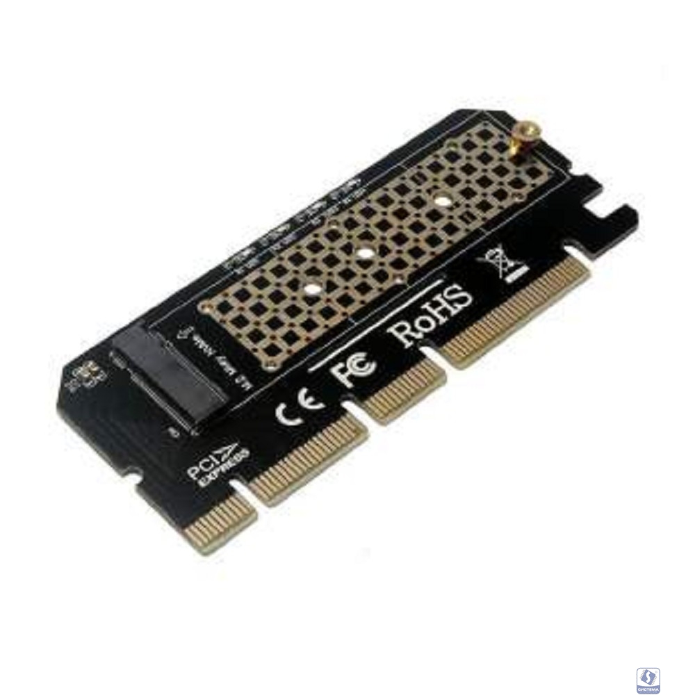 ORIENT C299E, Переходник PCI-E 16x->M.2 M-key NVMe SSD, тип 2230/2242/2260/2280
 (30899)